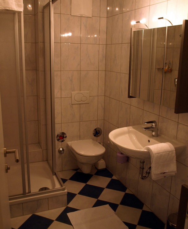 Badezimmer in der Ferienwohnung in Kärnten